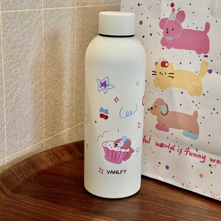 Ladies insulated water bottle with playful animal design Stornfield