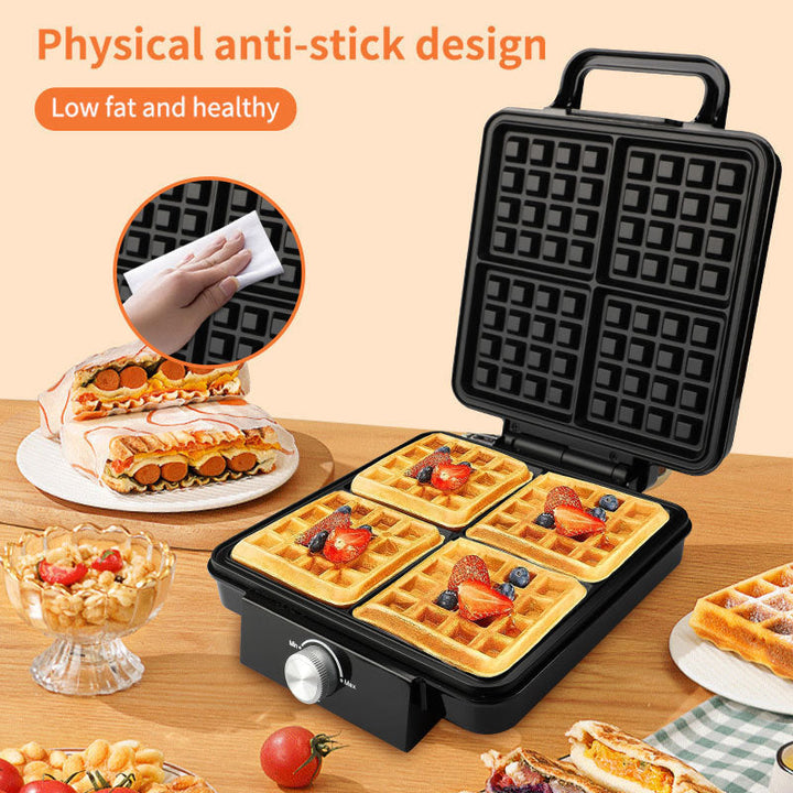Modern Electric Waffle Maker with Non-Stick Plates Stornfield