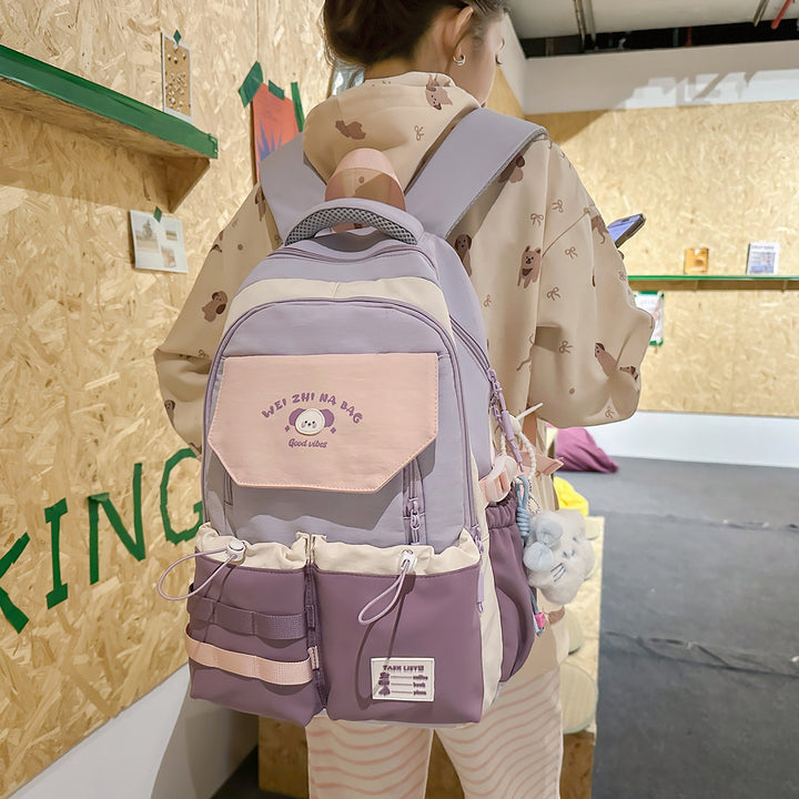 Playful Illustrated Multi-Pocket Backpack Stornfield