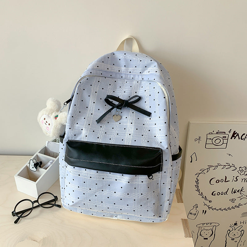 Polka Dot Patterned Mini Backpack Stornfield