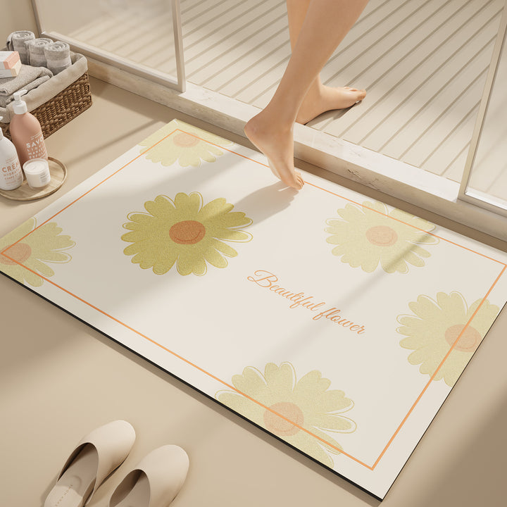 Floral Decorative Bath Mat