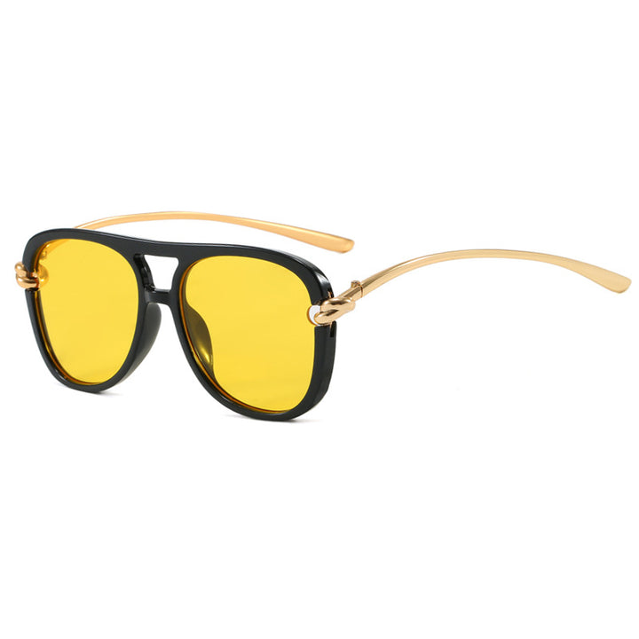 Women's sporty sunglasses with wide plastic frame and UV protection Stornfield