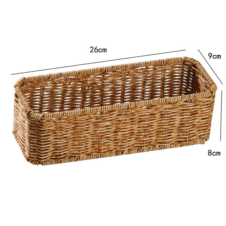 Unisex Rectangular Storage Basket made of hand-woven material Stornfield