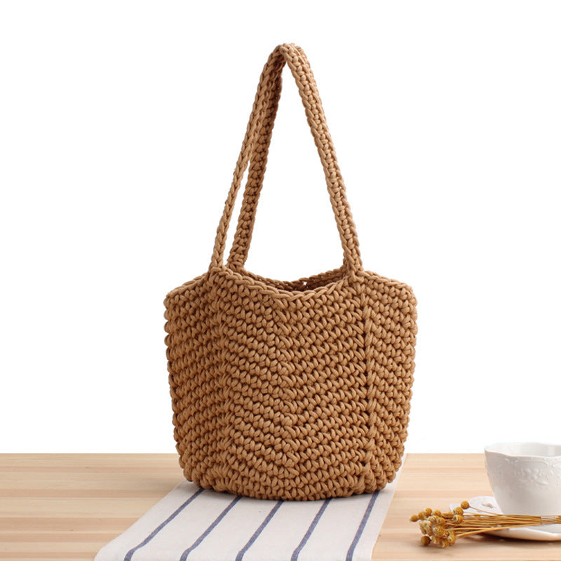 Braided Beach Bag in Modern Style Stornfield