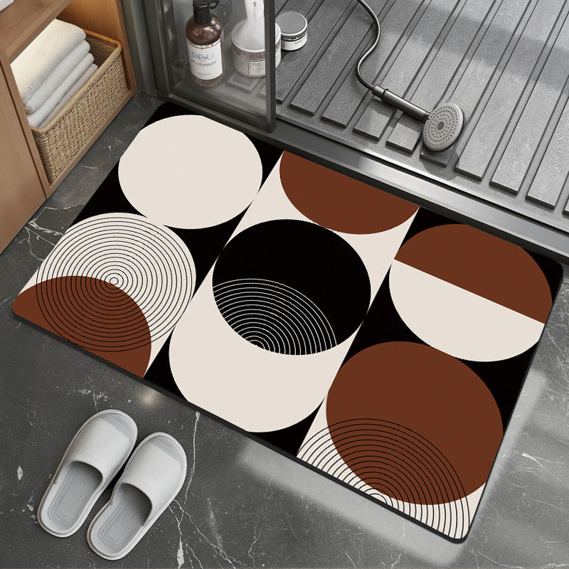 Modern Abstract Bath Mat Stornfield