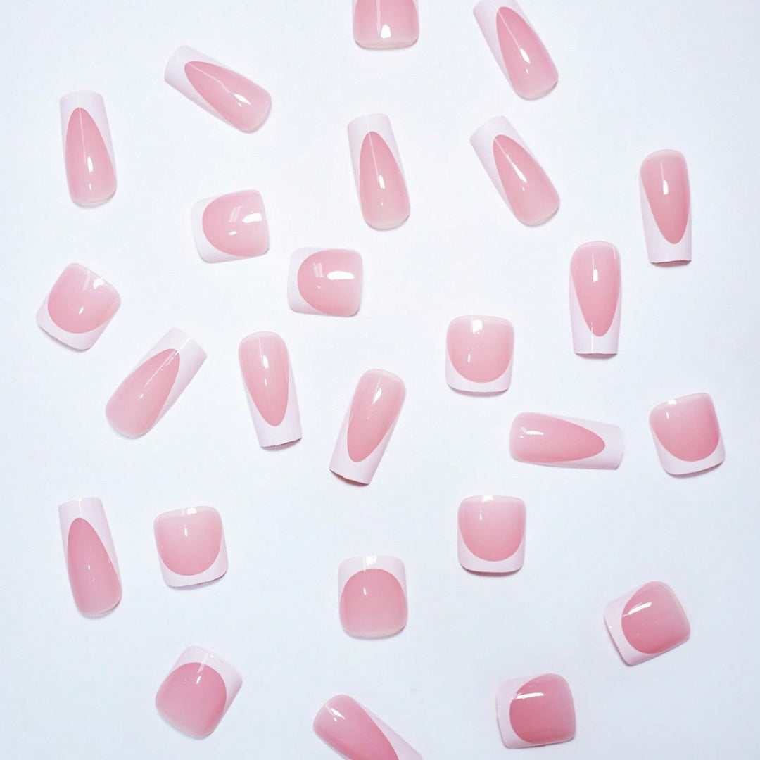 Premium French Tip Press-On Nail Set Stornfield