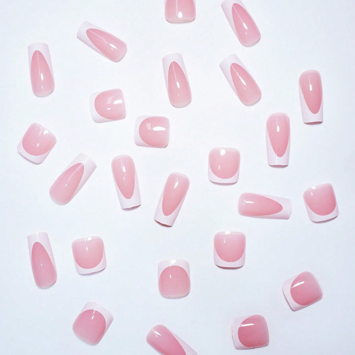 Premium French Tip Press-On Nail Set Stornfield