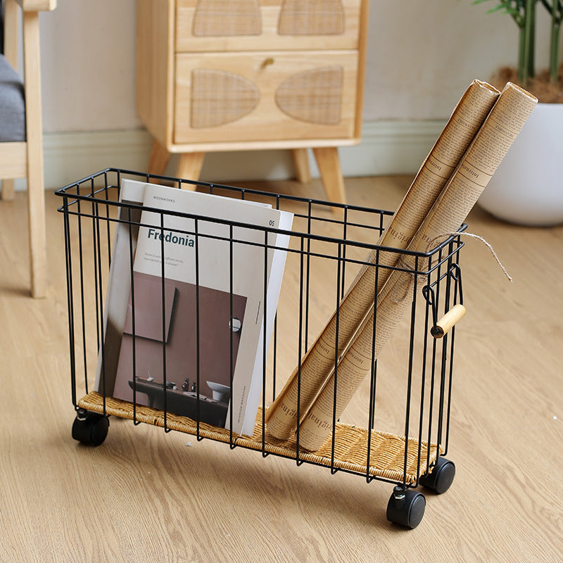 Unisex Modern Storage Basket with Wheels Stornfield