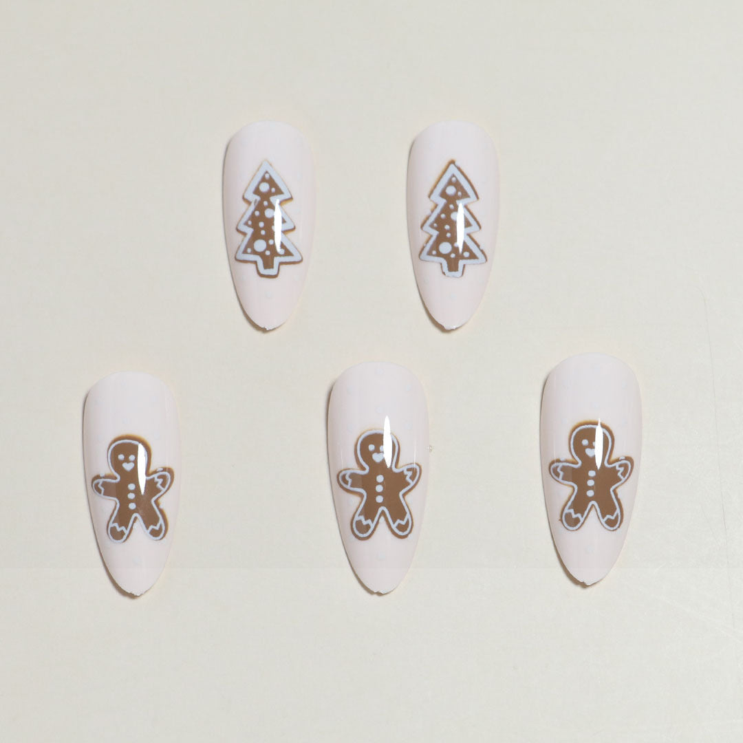Artistic Press-On Nail Set with Fun Decorative Patterns Stornfield