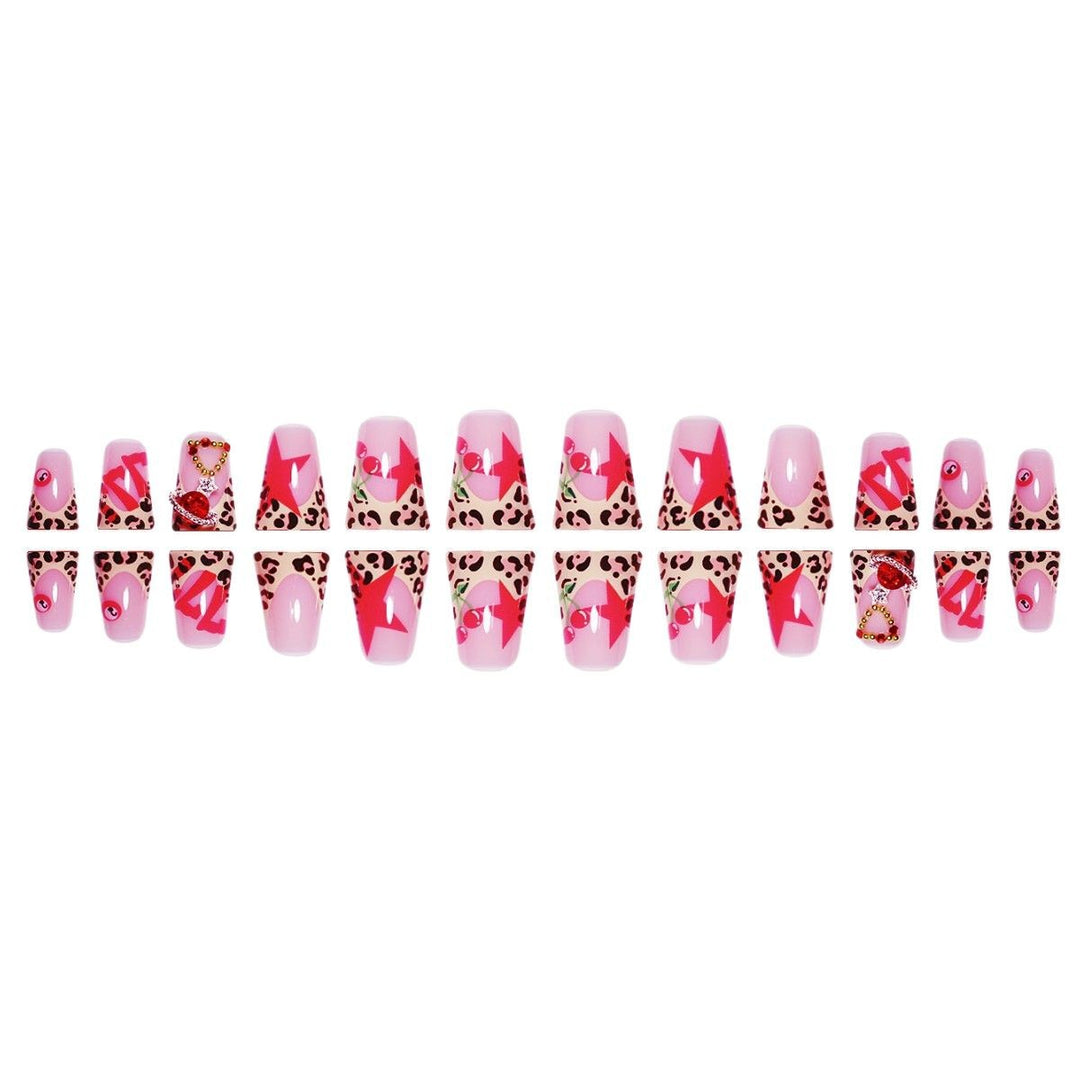 Artistic Leopard Print Press-On Nail Extensions Stornfield