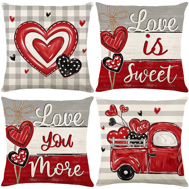 Decorative Love Message Throw Pillow