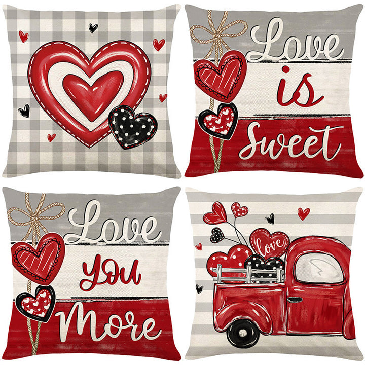 Decorative Love Message Throw Pillow