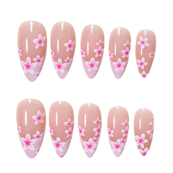 Floral Accent Stiletto Nail Art Set Stornfield