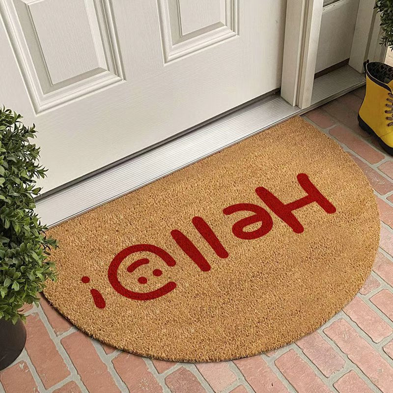 Half-Circle Coir Door Mat