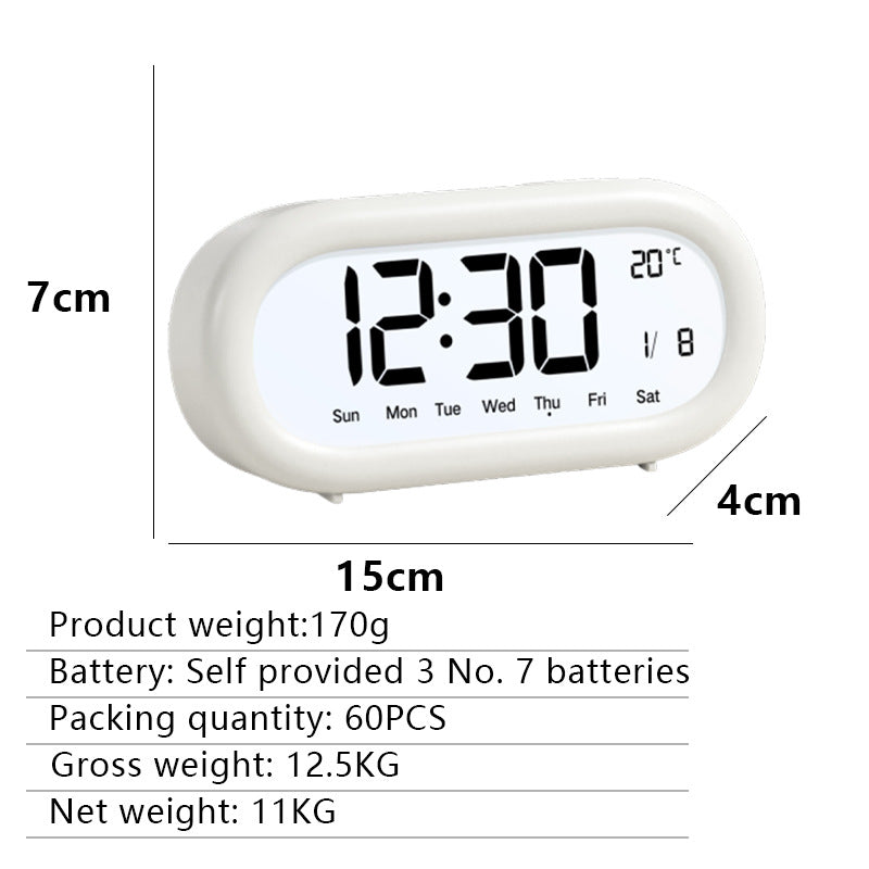 Digital alarm clock with temperature display and large LED display Stornfield