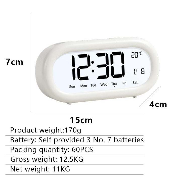 Digital alarm clock with temperature display and large LED display Stornfield