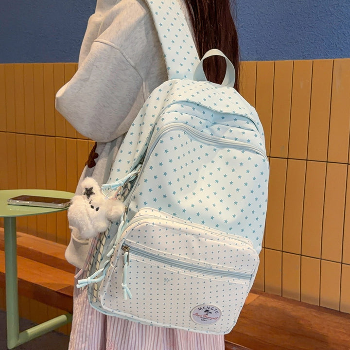 Whimsical Star-Patterned School Backpack Stornfield