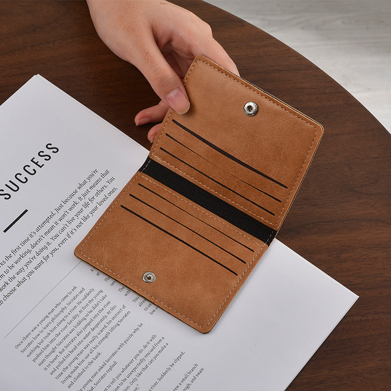 Compact Leather Travel Wallet Stornfield