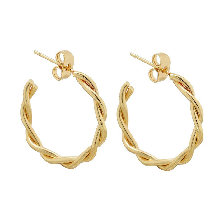 Sleek Curved Huggie Earrings Stornfield