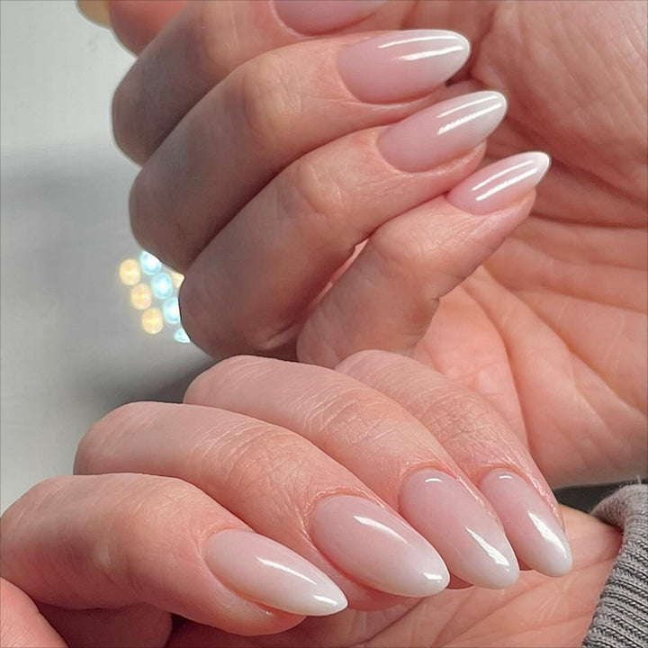 Elegant Almond-Shaped Nail Extensions