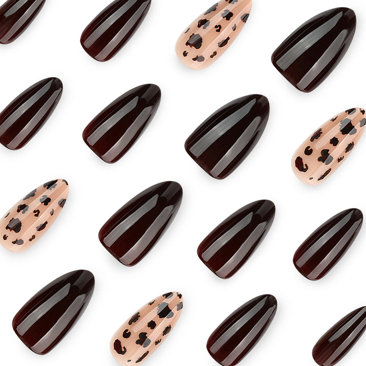 Artful Nail Extensions with Elegant Animal Design Stornfield