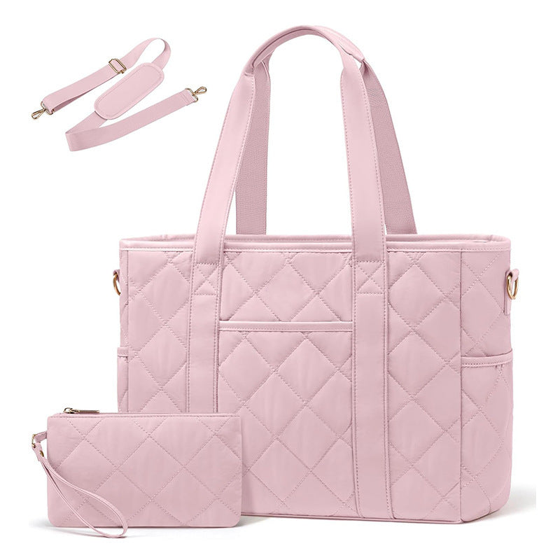 Elegant and roomy shoulder bag with structured quilting Stornfield