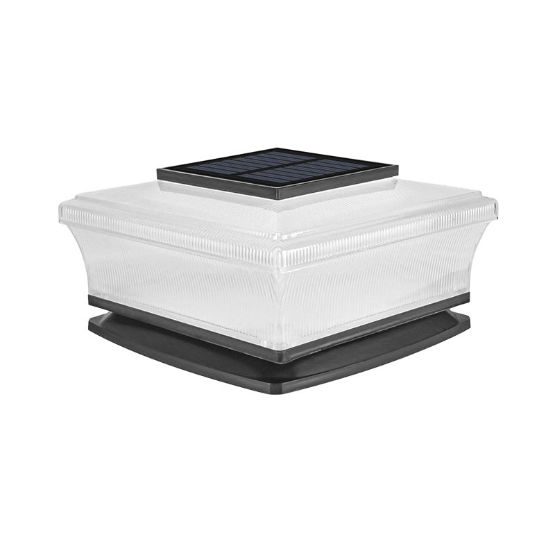 Low-Profile Solar Deck Post Cap Light With Warm Ambient Glow Stornfield