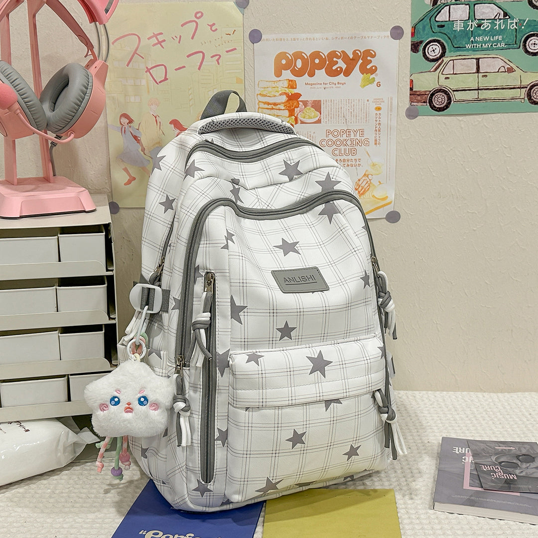 Versatile Star-Patterned Backpack Stornfield