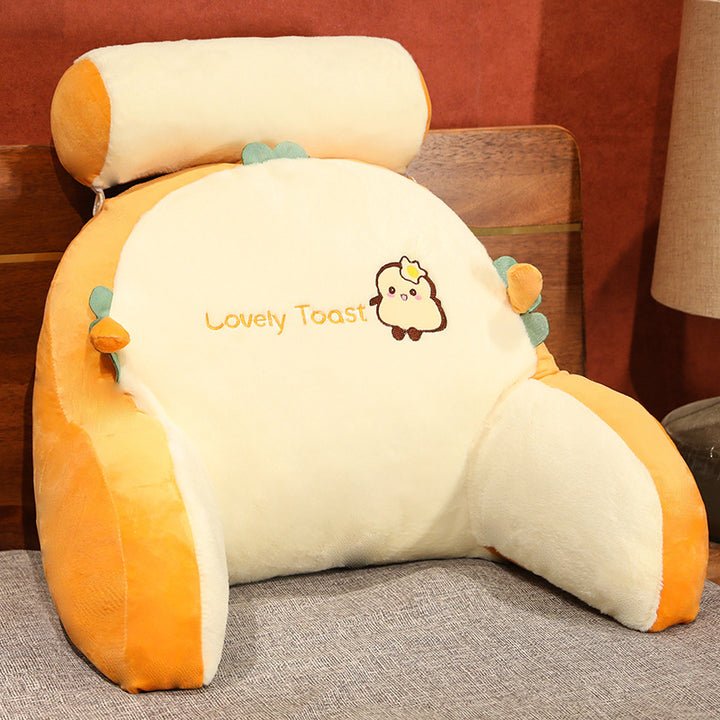 Plush back support cushion with cute rabbit motif Stornfield