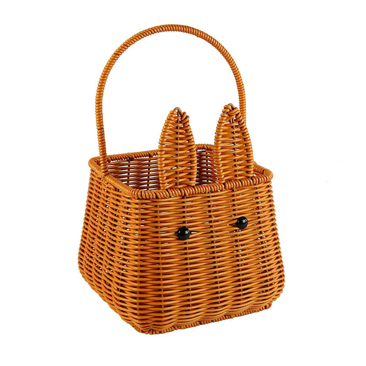 Cute Rabbit Ears Woven Storage Basket Stornfield