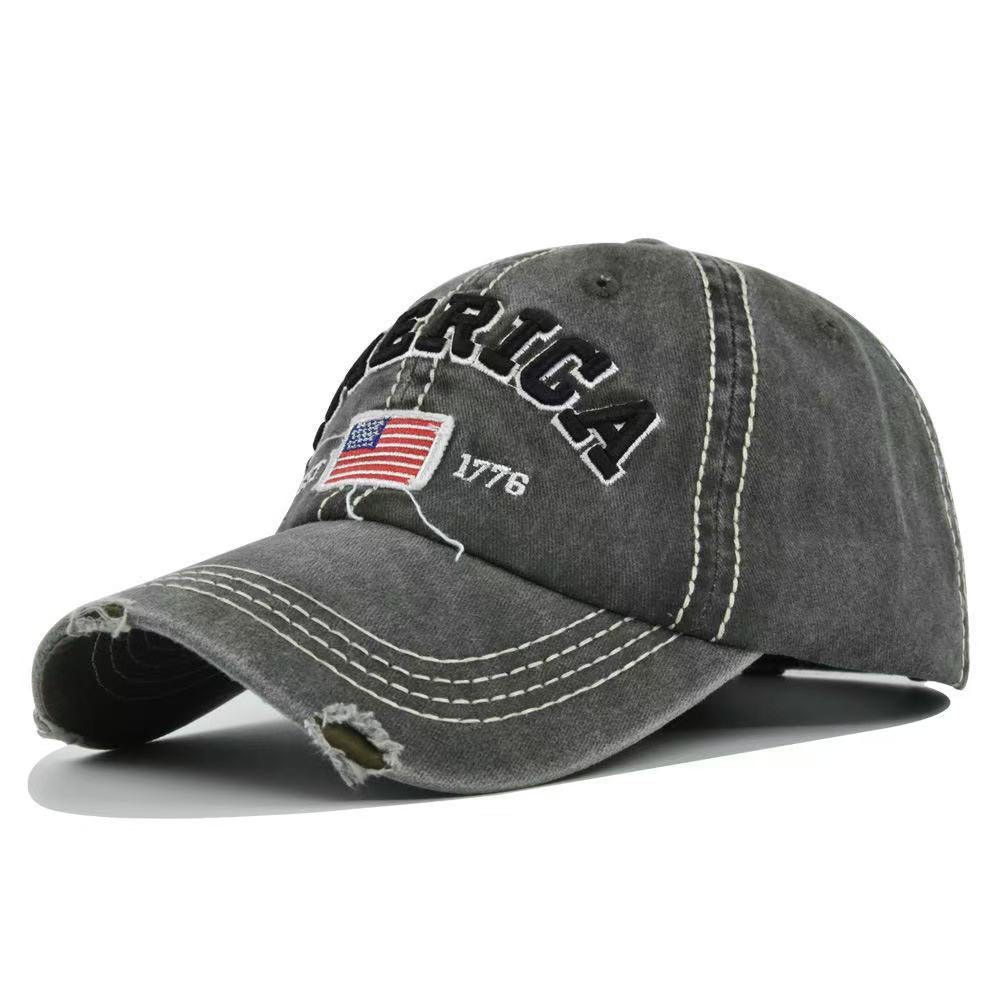 Unisex Vintage-Inspired Distressed Baseball Cap Stornfield