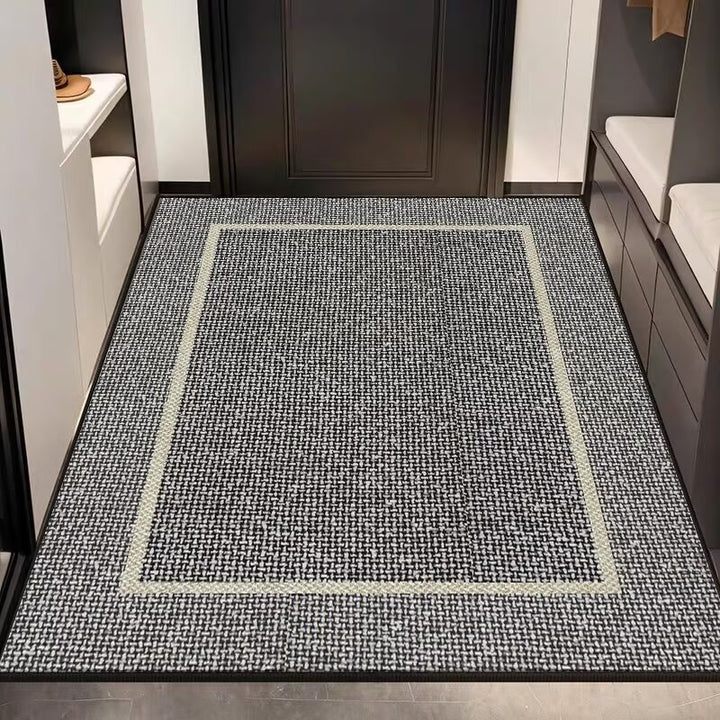 Elegant Textured Entryway Rug