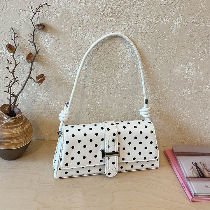 Polka Dot Structured Evening Handbag