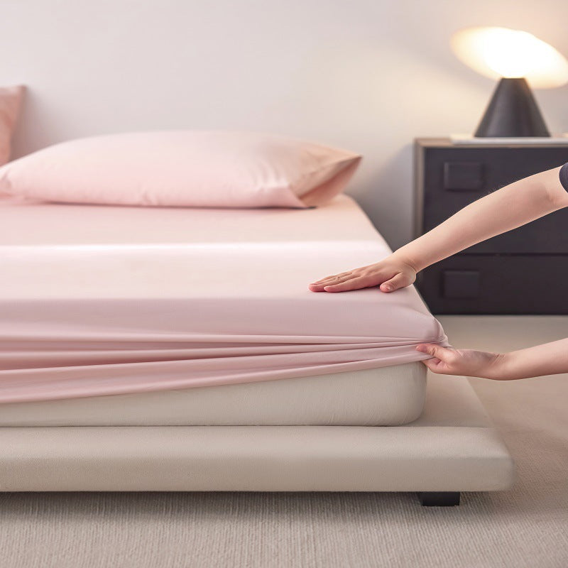 Silky Modal-Blend Deep-Pocket Fitted Sheet Set with 4-Way Stretch and Anti-Slip Elastic