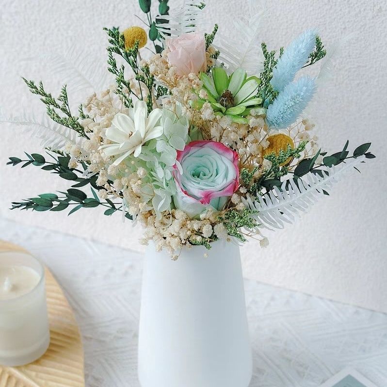 Lifelike Botanical Floral Arrangement