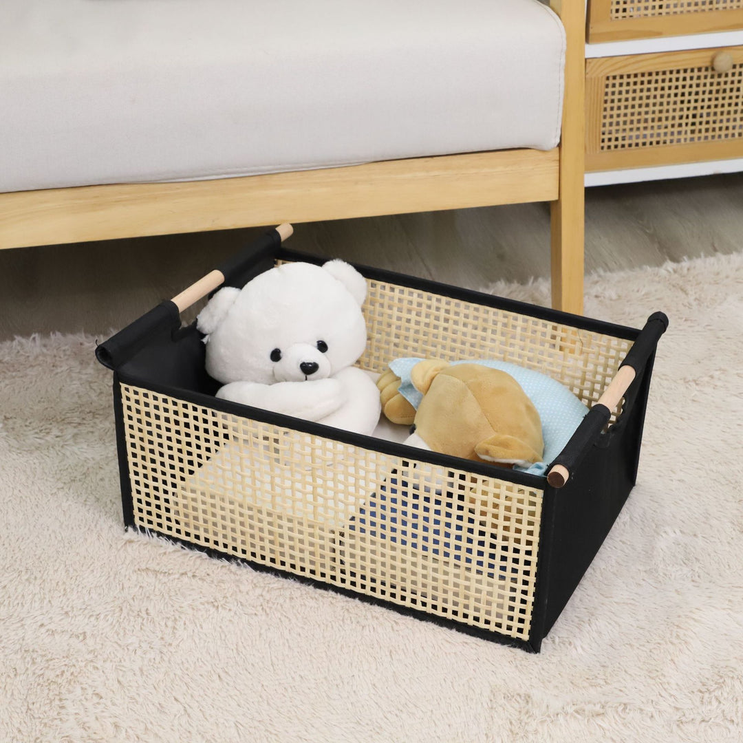 Modern storage container with rattan look Stornfield