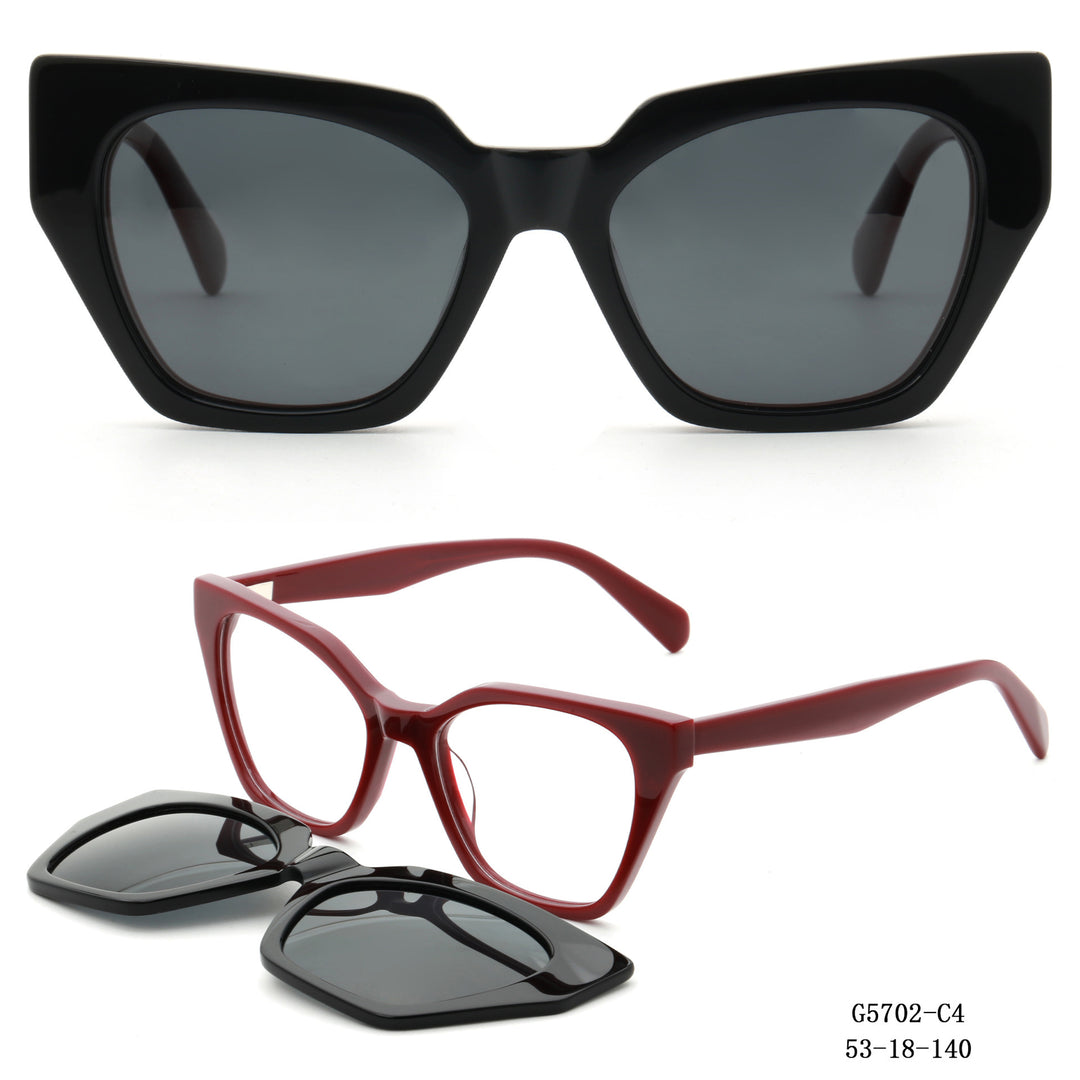 Women's striking oversized sunglasses with removable lenses Stornfield