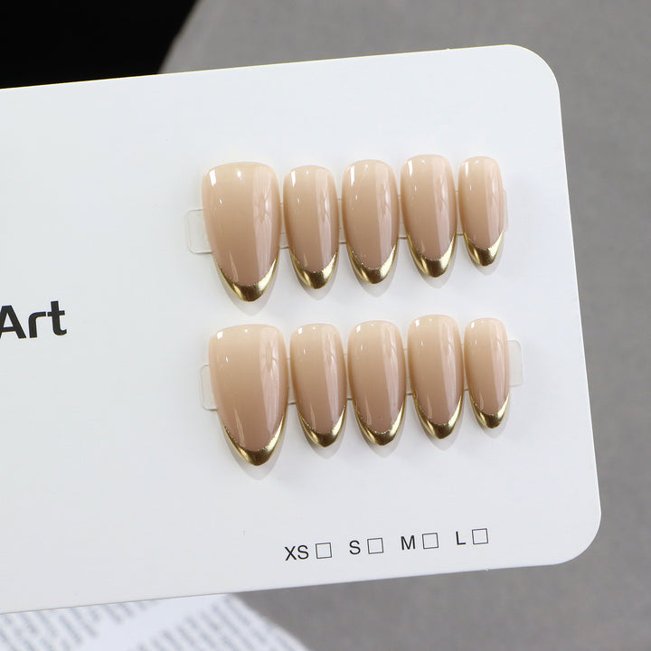 Luxe French Tip Press-On Nail Set Stornfield