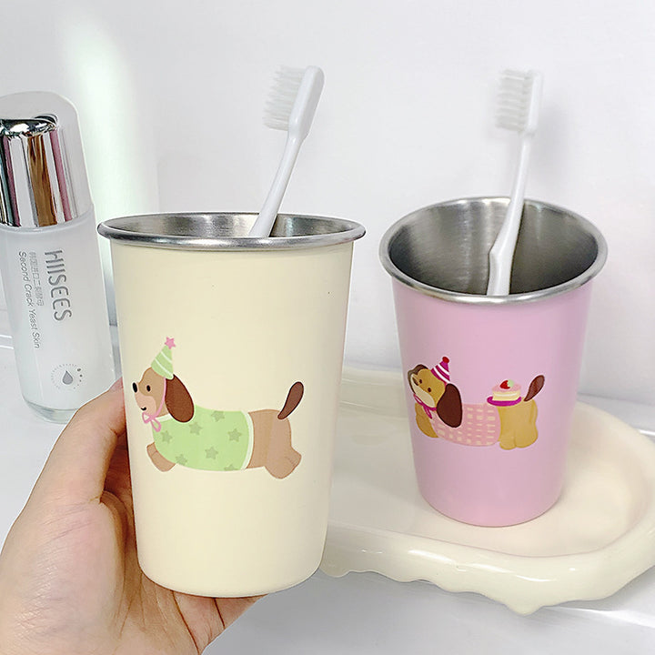 Stainless steel cup with cute dog design Stornfield