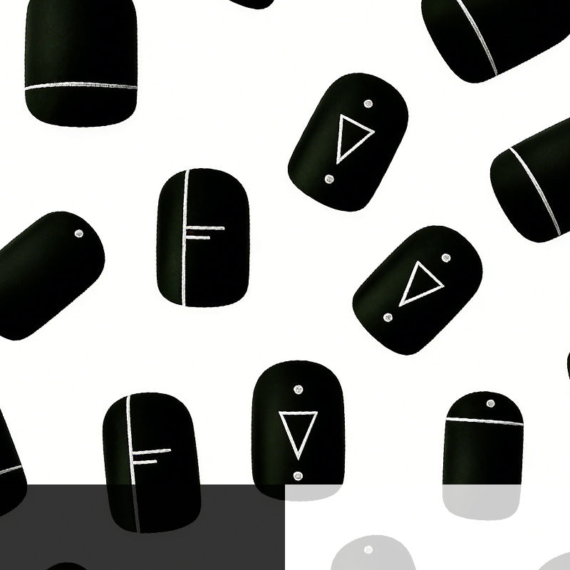 Artistic Geometric Nail Art Design Stornfield