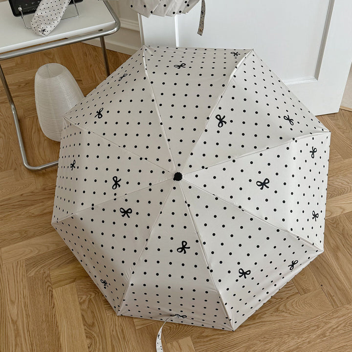 Ladies compact umbrella with stylish polka dot design Stornfield