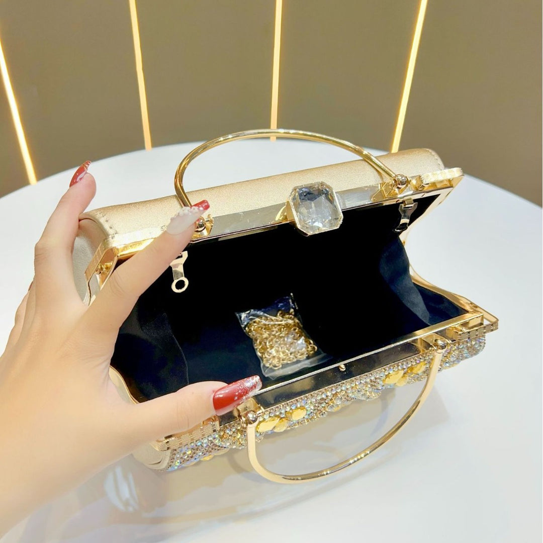 Rhinestone Embellished Evening Clutch