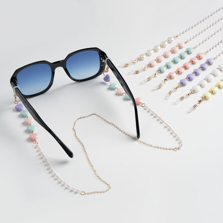 Heart-Shaped Beaded Eyewear Chain Stornfield