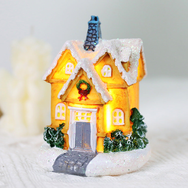 Illuminated Winter Cottage Figurine