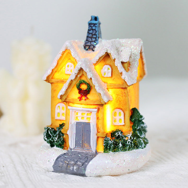 Illuminated Winter Cottage Figurine