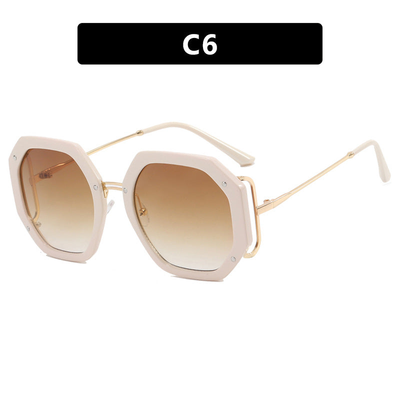 Ladies stylish octagonal sunglasses with UV protection and elegant frame Stornfield