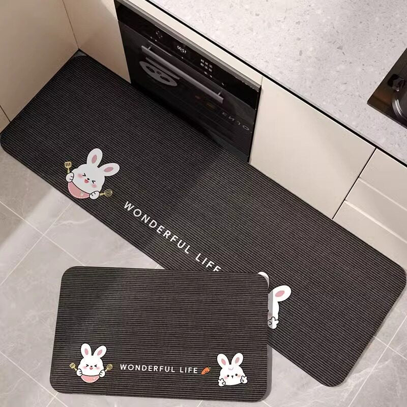 Playful Dog-Themed Kitchen Mat