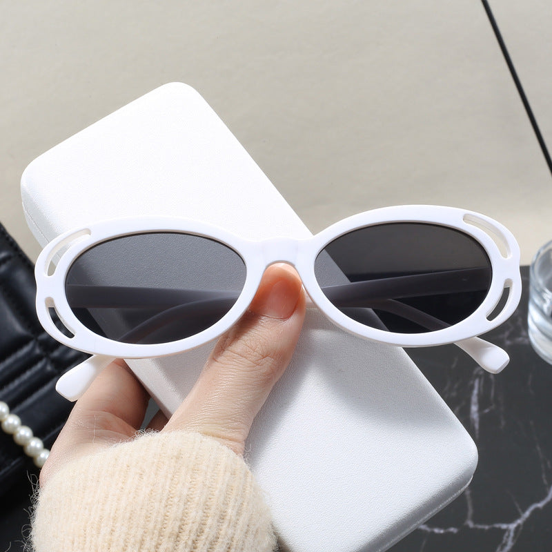 Women's fashionable sunglasses with oval frame and unique design Stornfield