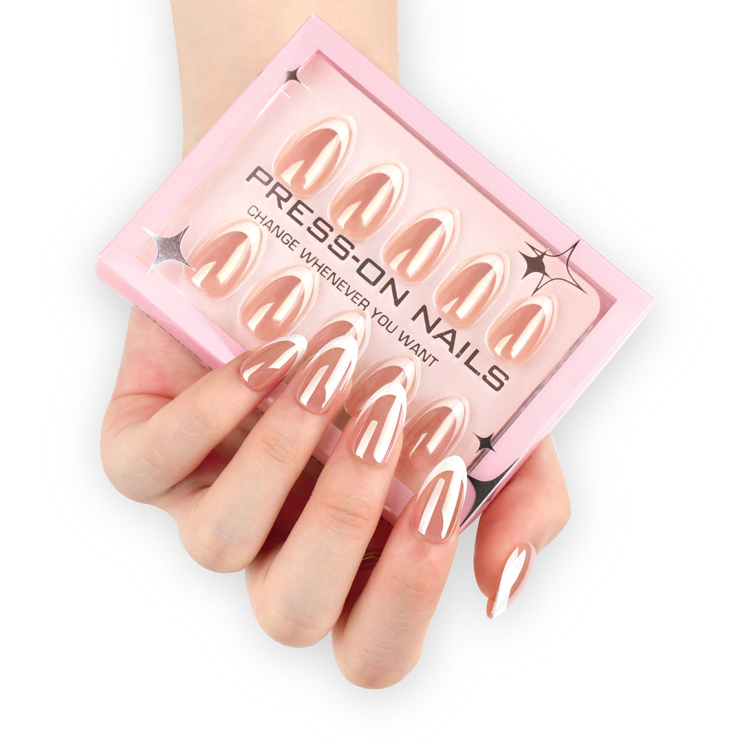 Artificial press-on nails with flexible design Stornfield