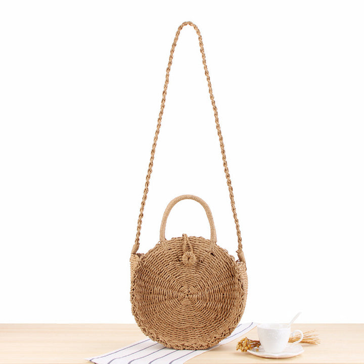Round Bast Crossbody Bag with Practical Lining Stornfield